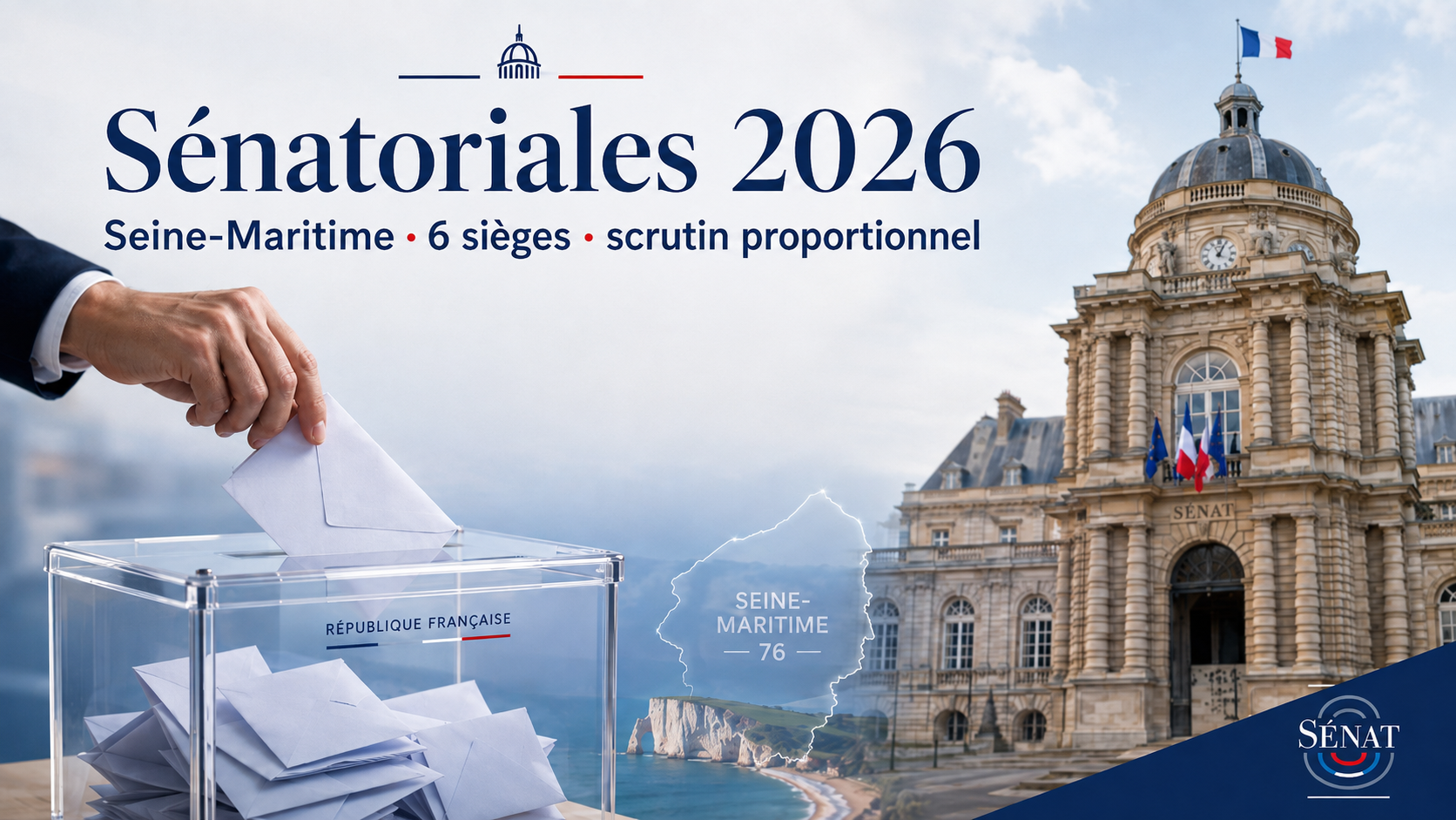 Scrutin proportionnel des élections sénatoriales 2026 en Seine-Maritime