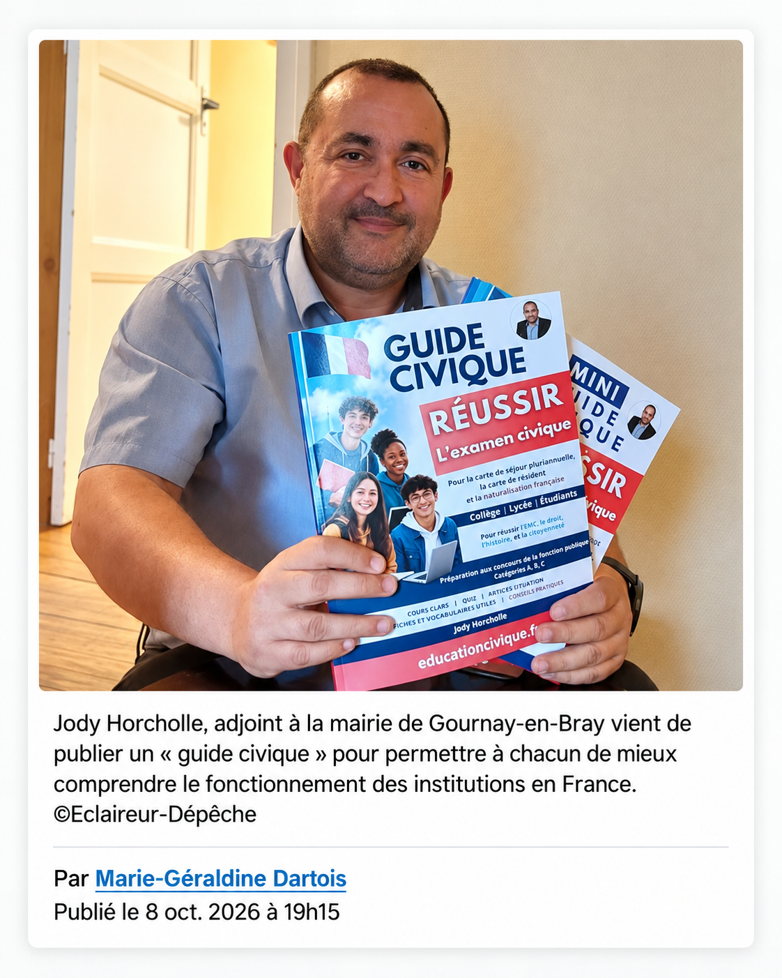 Jody Horcholle guide civique